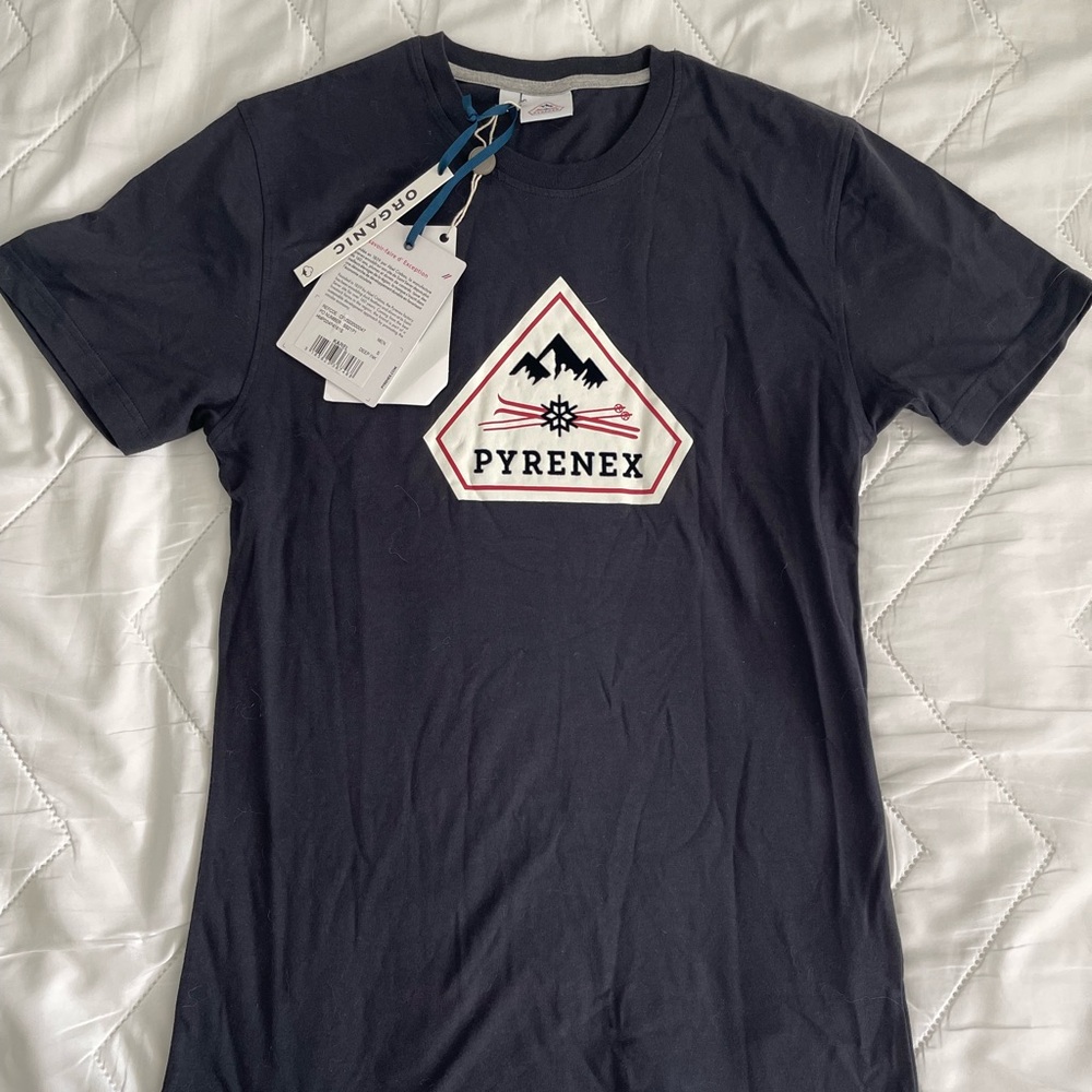Pyrenex Navy T-Shirt with Logo